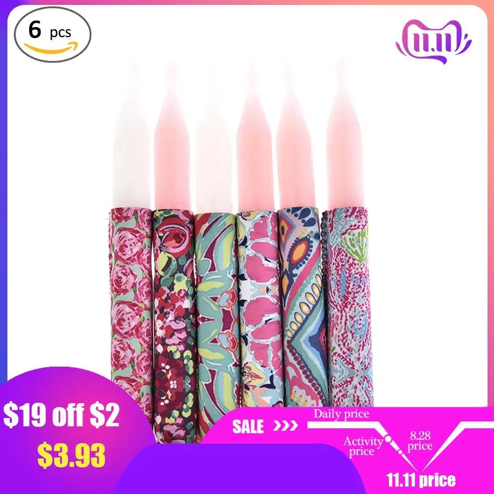 

6Pcs/Set Neoprene Popsicle Holder Freezer Icy Pole Ice Lolly Sleeve Protector for Ice Cream Tools