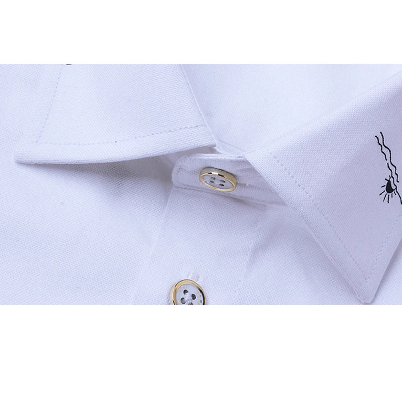 Принт свеча хлопок Blusa Camisa Social Masculina Dudalina длинный рукав Slim Fit рубашка мужская одежда с цветочным рисунком пуловер Белый мужской
