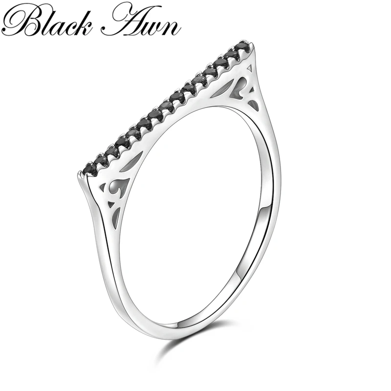 BLACK AWN 2025 Anillos Mujer Silver Color Jewelry Wedding Rings for Women Engagement Ring Luxury C408 silver ring,wedding rings,silver rings