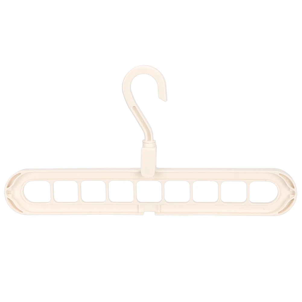 Бежевый Nordic Portable Space Saving Hanger Magic Clothes Multi-Functional Hangers 9 Hole Space Saving Hanger Magic Hanger - Цвет: Бежевый