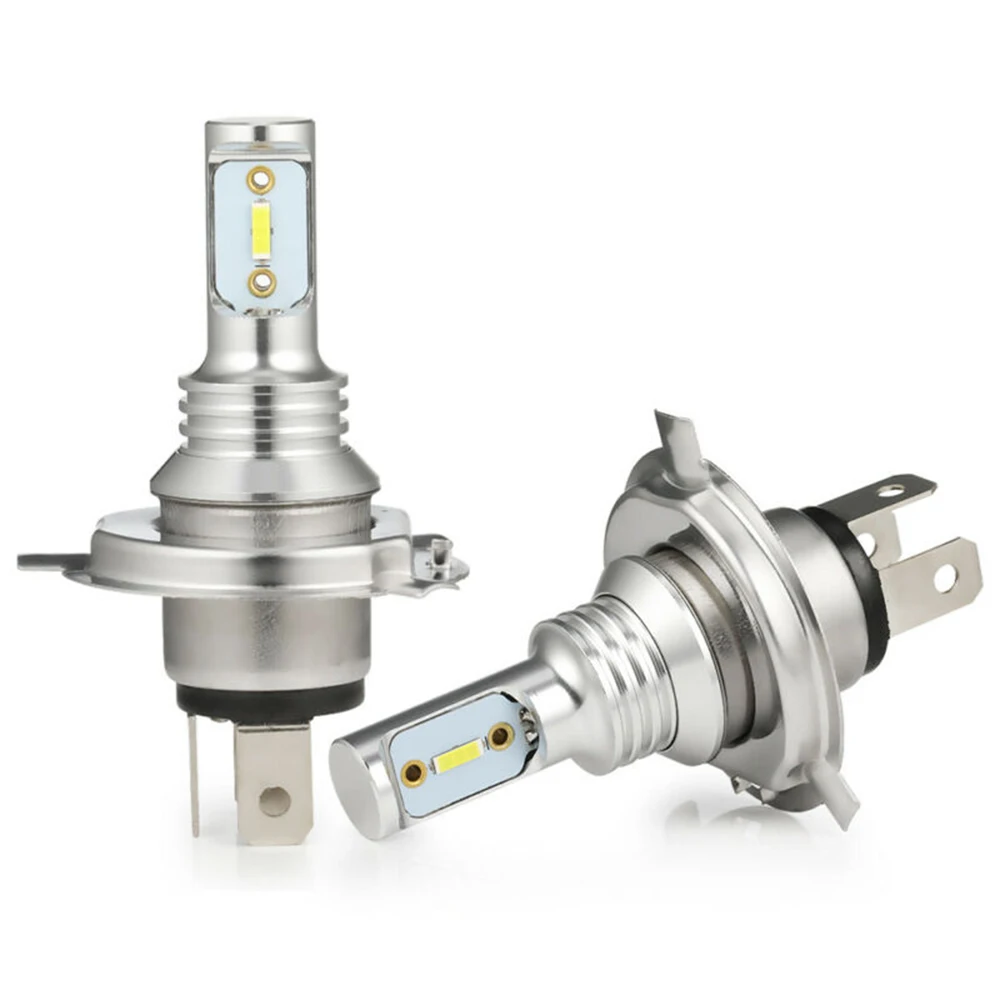2 шт. H4 HB2 9003 12 V-24 V Автомобильный светодиодный головной светильник и противотуманных фар с возможностью креативного лампы накаливания Conversion Kit Высокое/ближнего света 6000K белый вождение автомобиля светильник