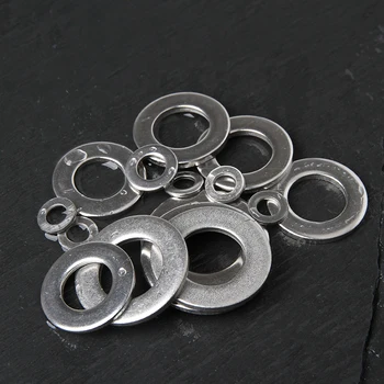 

50Pcs M2.5 M3 M3.5 M4 M5 M6 M8 DIN9021 GB96 304/A2-70 Stainless Steel Large Size Flat Washer