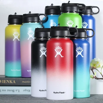 

Stainless Steel Water Bottle Hydro Flask 18OZ 32OZ 40OZ Outdoors Sports Wide Mouth Vacuum Insulated Thermal Tumbler Bottle