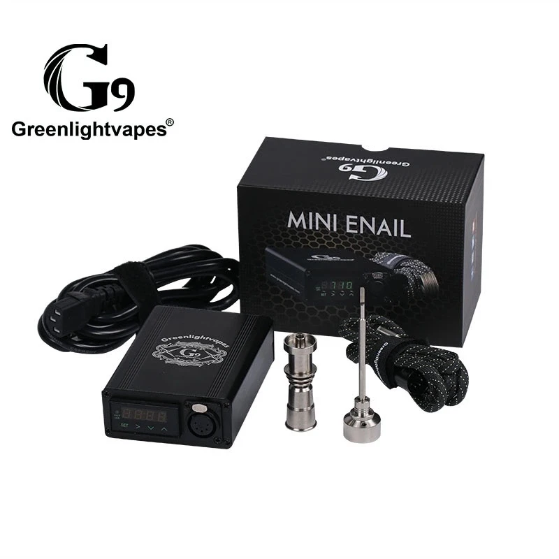 

G9 Mini Enail Electronic Temperature Controller Box With Domeless Nail 10mm 16mm or 20mm E nails Coil Heater for DIY Vaporizer