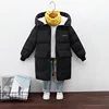 Fshion Smiley Children's coat boys cotton coat winter Hooded thickened long coat to keep warm big Boys padded jacket  4-14yrs ► Photo 3/6