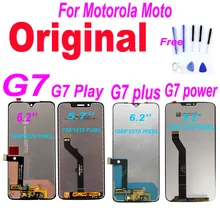 Écran tactile LCD de remplacement, pour Motorola Moto G7 Power XT1955 G7 Plus, Original=