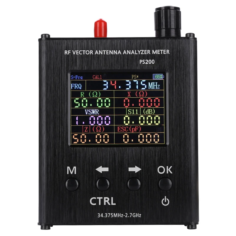 PS100 137.5MHz 2.7GHZ PS200 34.375MHz 2.7GHZ UV RF Vector Impedance ANT SWR Antenna Analyzer N1201SA antenna analyzer