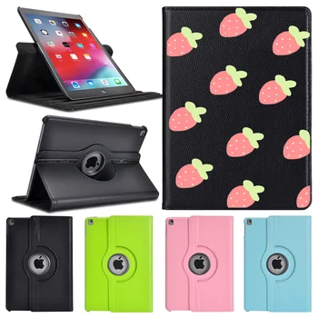 

Ipad 2 3 4 360° Rotating Leather Stand Case Strawberry Tablet Cover Protective For 2020iPad Pro 11 12.9 10.5 7.9 inch Mini 1 2 3