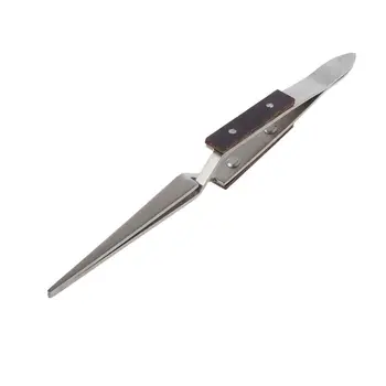 

Jewelry Tool Soldering Tweezer Straight Curved Tip Cross-locking Welding Tweezer