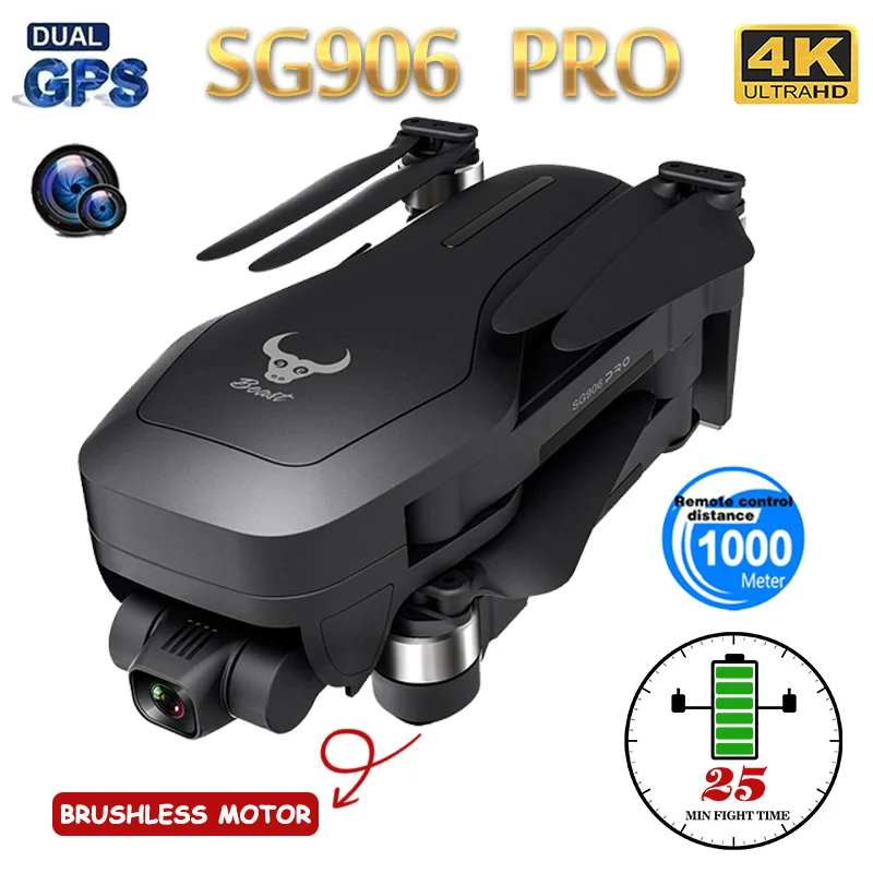 US $149.10 Zll Sg906pro Professional Gps Drone 5g Wifi Fpv AntiShake SelfStabilizing Gimbal 4k Hd Camera Rc Drone Foldable Quadcopter