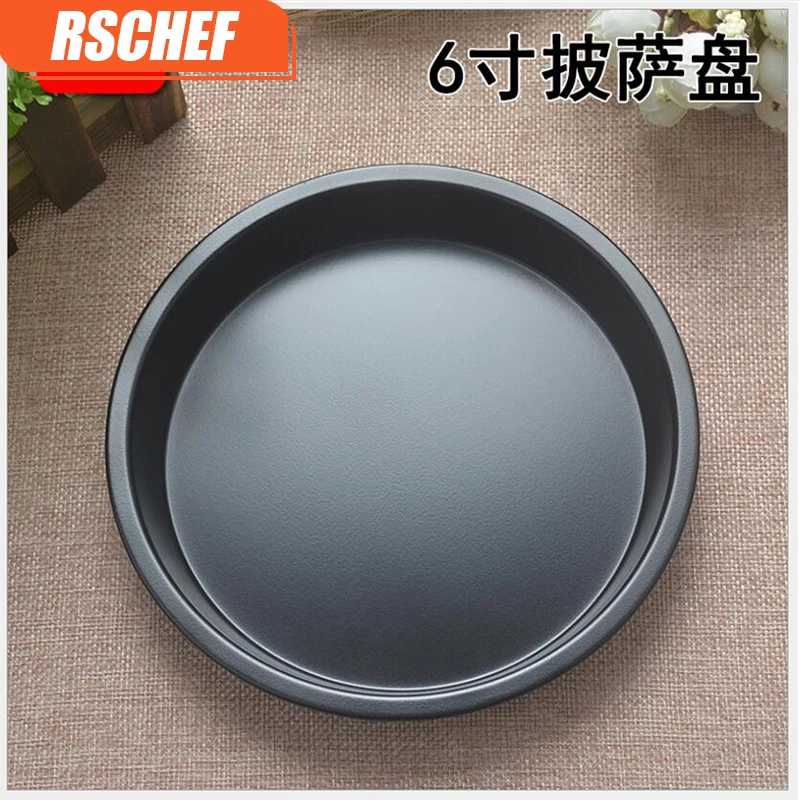 Антипригарный пицца Камней 6 дюймов с антипригарным покрытием углерода Сталь