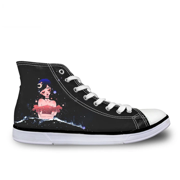 Zapatillas de deporte Kawaii adolescentes, zapatos vulcanizados de moda para chicas negras afroamericanas, informales Vintage para estudiantes|Zapatos vulcanizados de - AliExpress