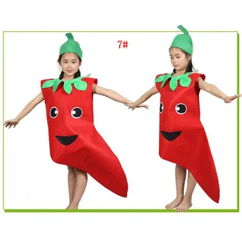 

Fashion Unisex Children Fancy Dress Cartoon Fruit Vegetable Kid Costume Suits Party Outfit Boy Girl Performance Clothes IE998