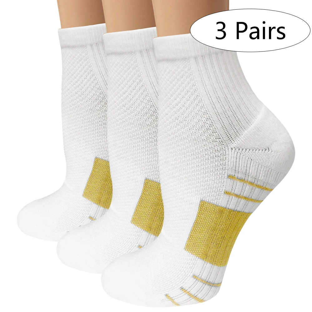 Compression Running Socks Crew Athletic Socks For Men Women Fit for Athletic,Travel Medical