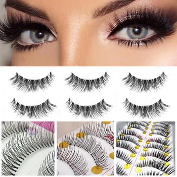 

100pairs/set Natural False Eyelashes Fake Lashes Long Makeup 3d Mink Eyelashes Eyelash Extension Mink Eyelashes for Beauty Care