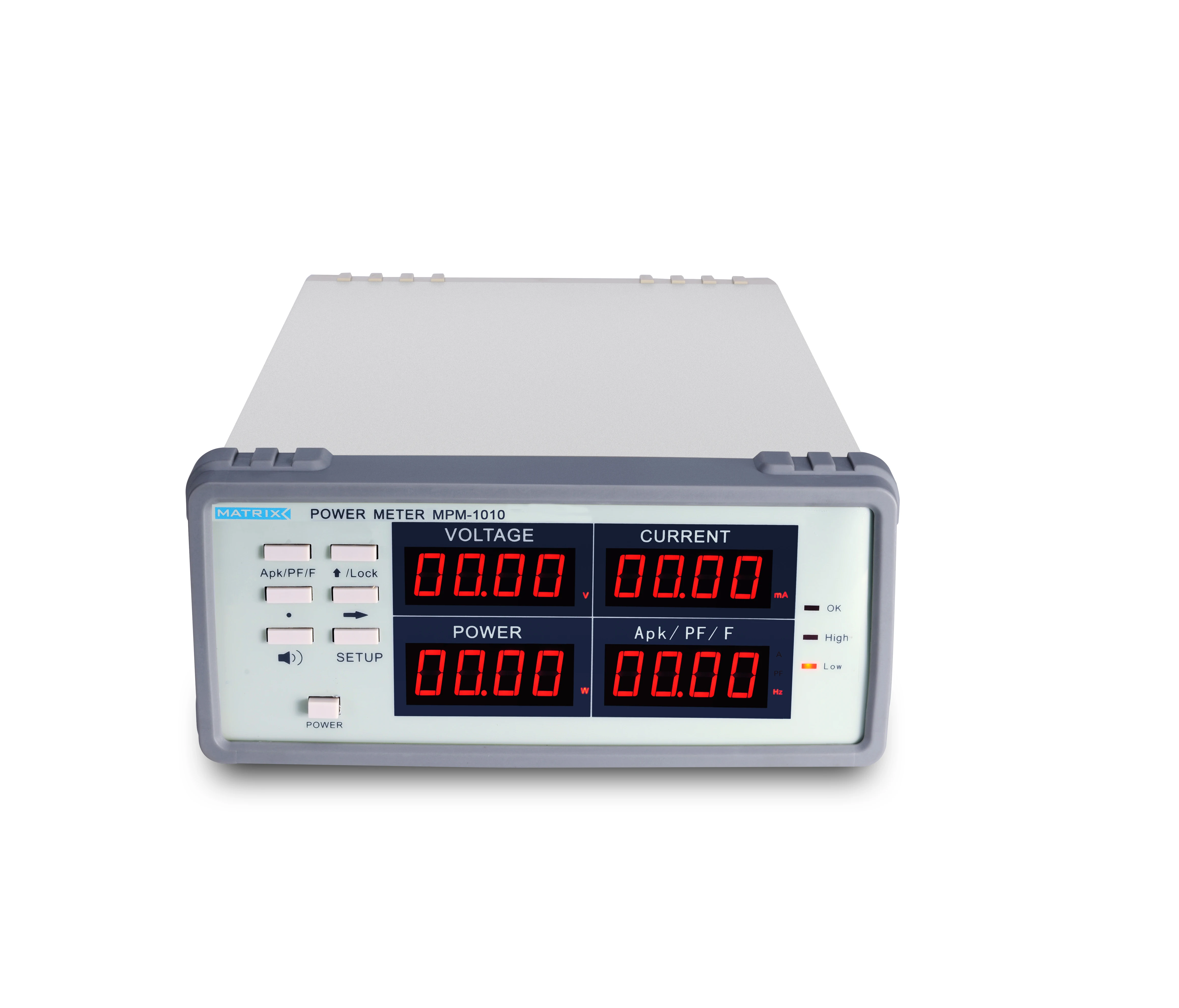 

Power Factor High Precision Benchtop Power Meter Power Range 0.01w~3000w MPM1010 1010B MATRIX Tester