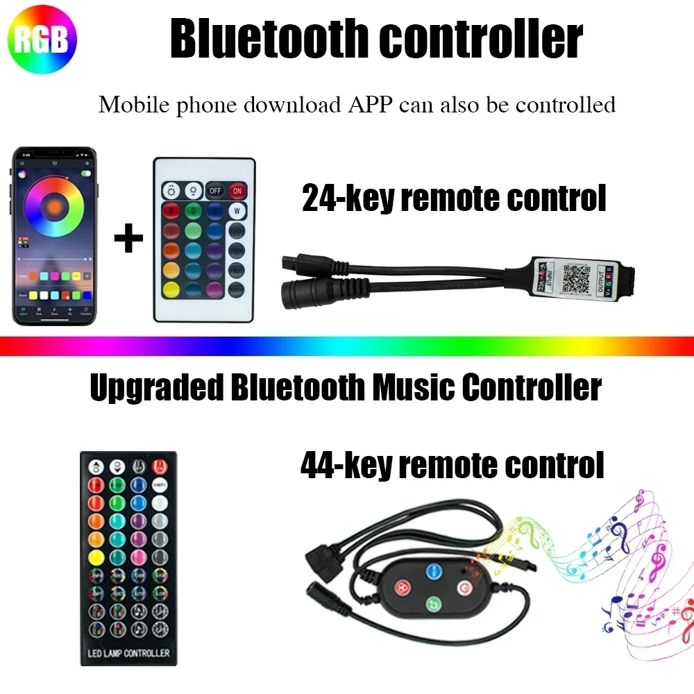 

DC 12V RGB 3528 2835 5050 LED strip LED module lightinfrared Bluetooth WIFI RGB RGBW LED controller with