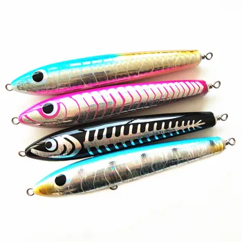 

Swolfy 1pc 23cm/120g 21cm 85g wood Vib Pencil Bait pencil Fishing lure good fishing tackle wobblers wooden fishing bait