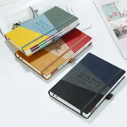 Цветной 2020 год А5 блокнот с календарем, записная книжка с логотипом, на заказ, ежедневный кожаный офисный, школьные принадлежности, дневник