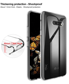 

IMAK for LG G8X ThinQ Case for LG V50S ThinQ 5G Cover UX-5 Soft TPU Transparent Slim Phone Shell Silicone Back Cover
