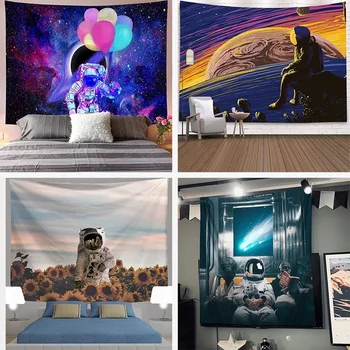 

Space Astronaut Series Tapestry Art Wall Digital Printed Background Cloth Bedroom Bedside Decoration Hanging Cloth