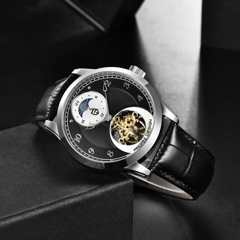 PAGANI, новинка, мужские часы, Топ бренд, роскошные часы, механические, автоматические часы для мужчин, турбийон, Лунная фаза, часы, Relogio Masculino