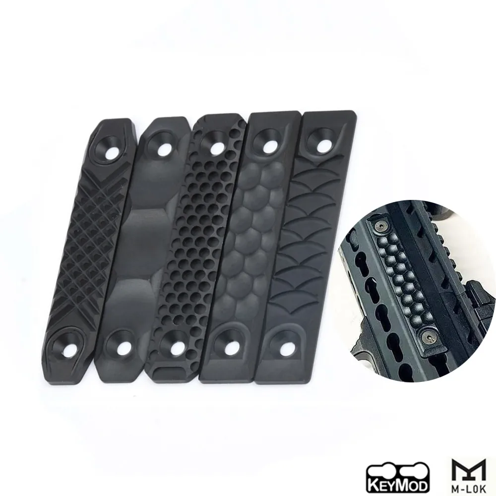 Тактическая накладка на рельсы RS CNC для M-lok и Keymod короткая версия 8 см аксессуары