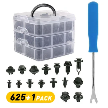

625 Auto Plastic Fastener Screw Rivet 5/6/7/8/9/10mm Hole Rivet Retainer For All Cars Clip Set Car Accessories With Box