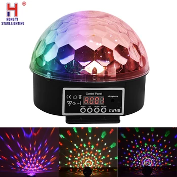 

Crystal Magic Ball Of High Quality Led Stage Lamp Disco Party Lights Sound Control DMX Lumiere Laser
