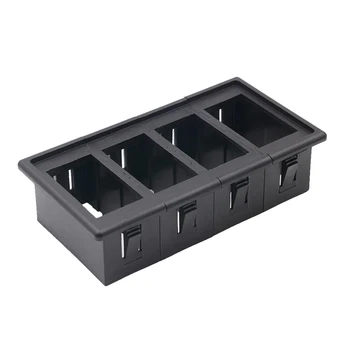 

4 Gang Plastic Rocker Switch Clip Panel Holder Housing for ARB Carling Type