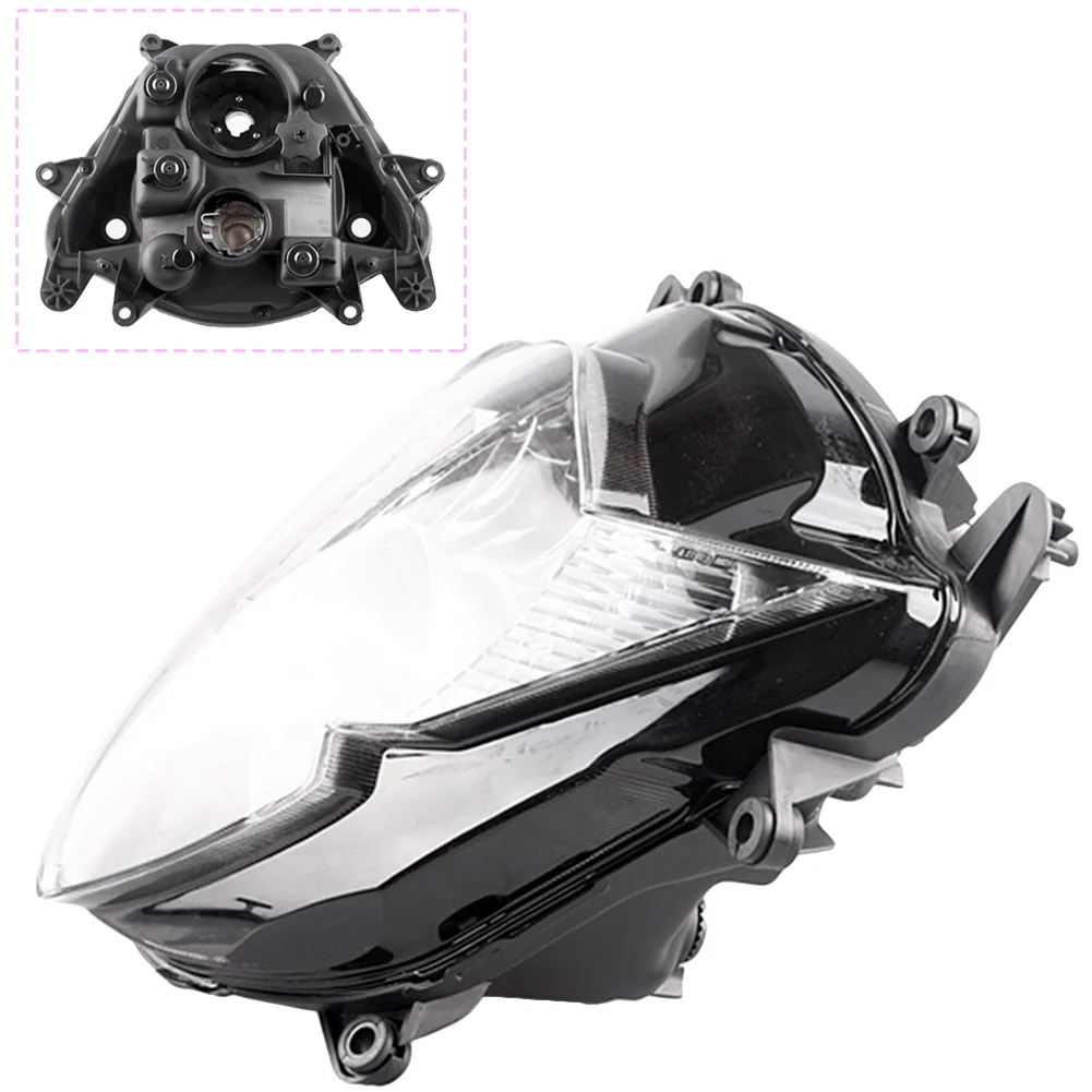 Передняя фара для Suzuki 2005 2006 GSXR 1000 K5 GSXR1000 05 06, черный цвет