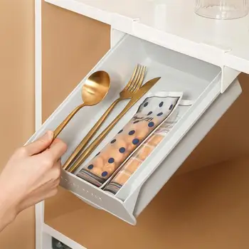

1Pc Cabinet Storage Box Chopsticks Container Plastic Tableware Holder Kitchen Utensils Organizer