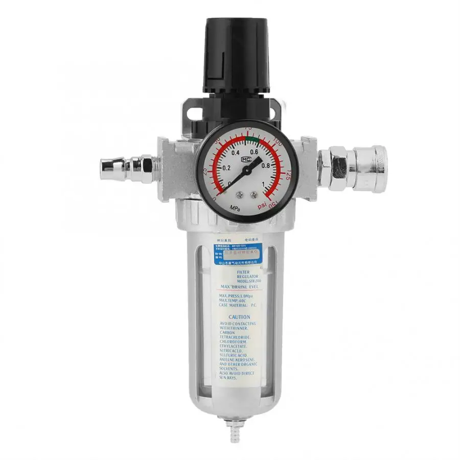 

Rc1/4" Air Compressor Moisture Water Trap Air Filter Regulator with Mount Connection
