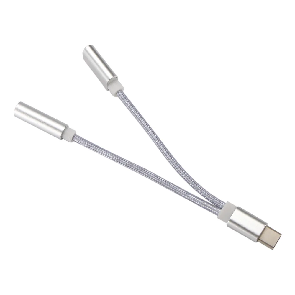 2 в 1 адаптер для телефона USB Type C зарядный кабель Type-C конвертер 3 5 мм аудио Xiaomi Huawei