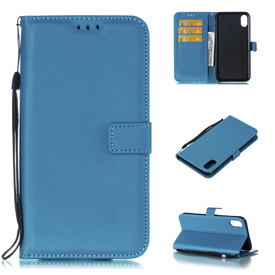 Чехол книжка для Sony Xperia M4 M5 Z3 Z5 Compact E4 E5 XZ XZ1 XA Ultra XA2 L1 L2 задняя крышка iPhone X