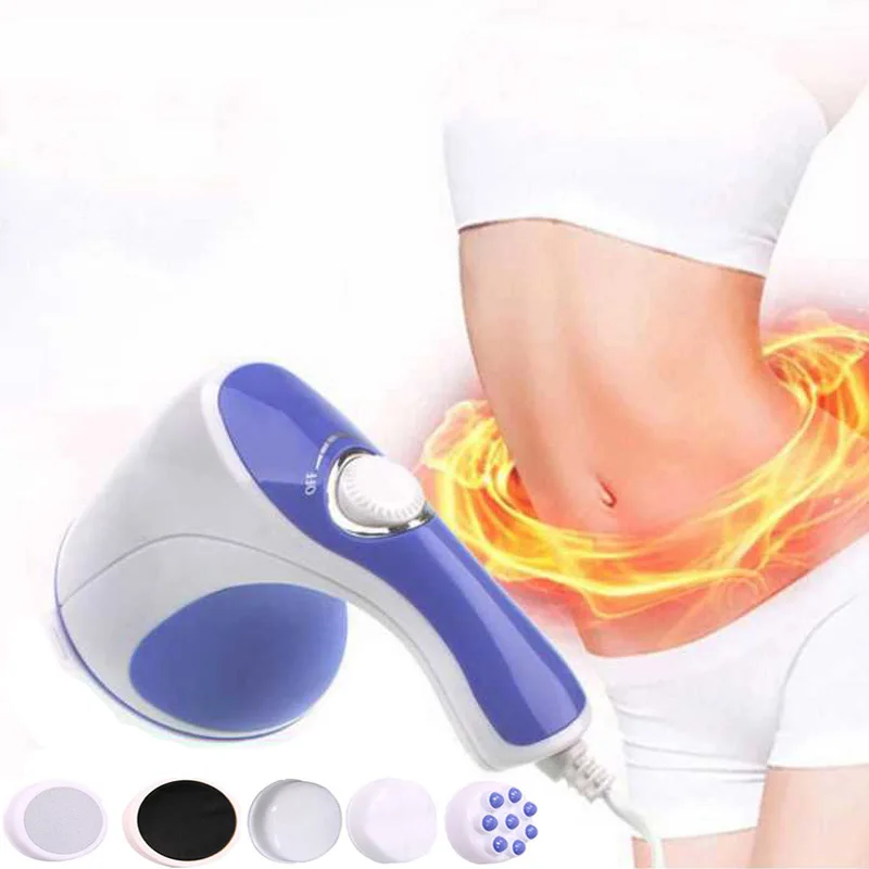 5 in 1 Health Care Full Body Slimming Cellulite Massage Smarter Full Relax Tone Spin Body Neck Massager Back Roller 3D Electric массажер relax and tone релакс энд тон