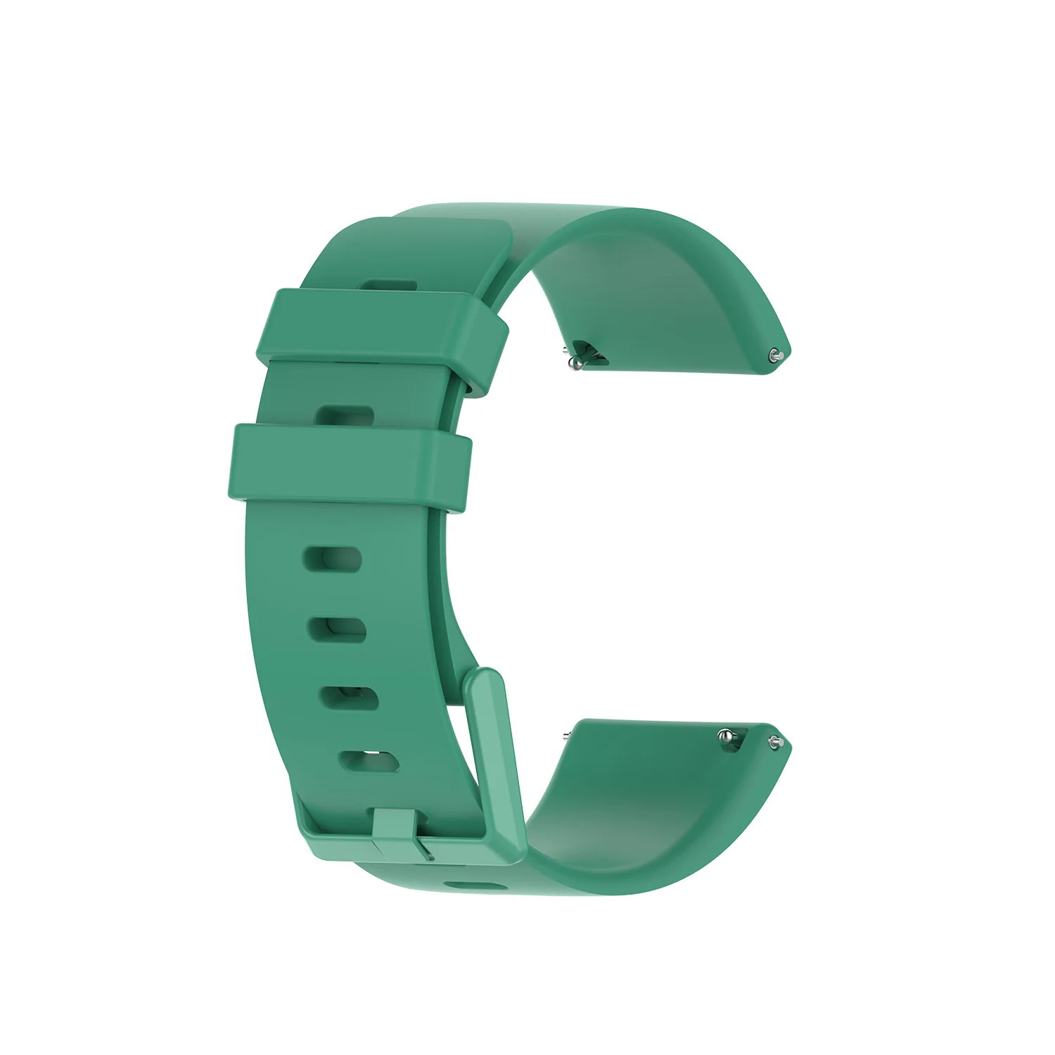 Leave blue green Для смарт-часов Fitbit Versa 2/Versa Lite ремешок с стальной пряжкой большой маленький спортивный силиконовый браслет ремешок для fitbit versa 2 Correa - Цвет: Leave blue green