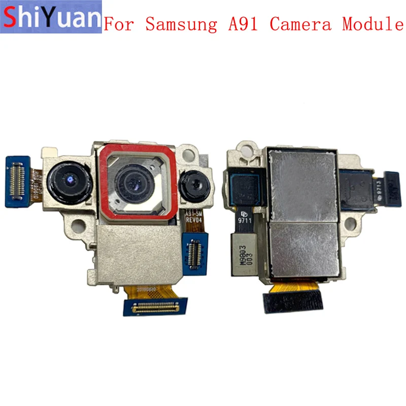 

Гибкий кабель задней передней камеры для Samsung A91 A915F, основной большой маленький Модуль камеры, запасные части для ремонта