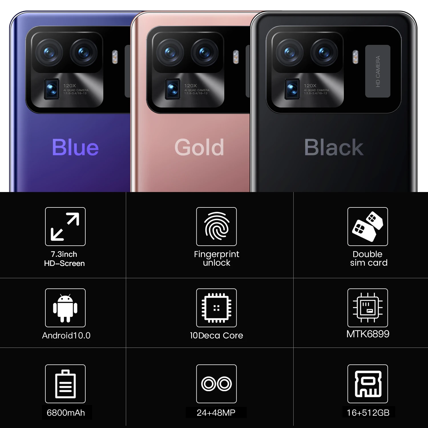 Xiaomi-teléfono inteligente Mi 11 Ultra versión Global, móvil desbloqueado de 7,3 pulgadas, 16GB + 512GB, 24 + 48MP, 4G, 5G, Android - Imagen 6