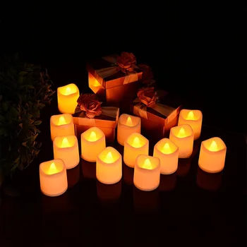 

Model Flame LED Electronic Candle Lamp 24-Piece Household Hotel Decorative Candle Small Night Lamp
