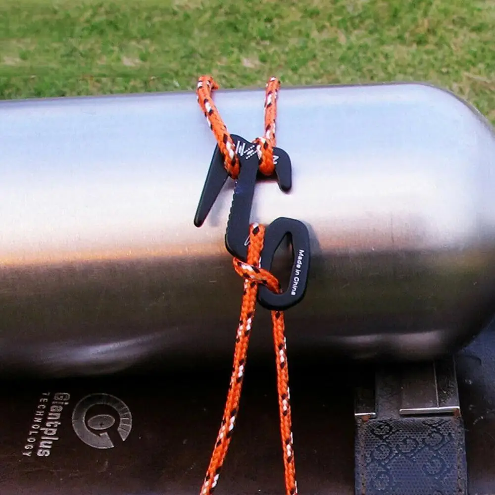 

Black Aluminum Hot Selling 9 Shape Rope Tightener Lashing Strap Tool Camping Tent Rope Buckle 2019 High Quality