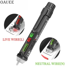 Détecteur de tension ca, stylo Intelligent sans contact, testeur avec indicateur lumineux LED, stylo de Test électrique 12V 1000v