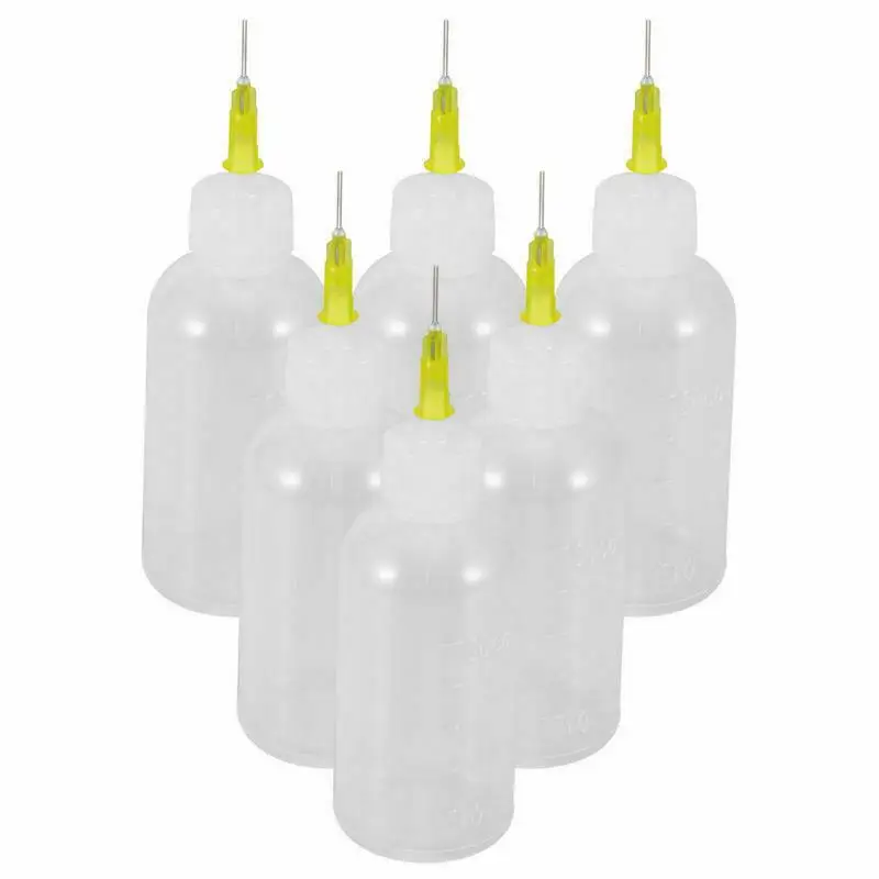 

50ml 5PCS Plastic Ceramic Tools Squeezing Mud Bottle Point Line Decorative DIY Handmade Craft Making Tools Accessories