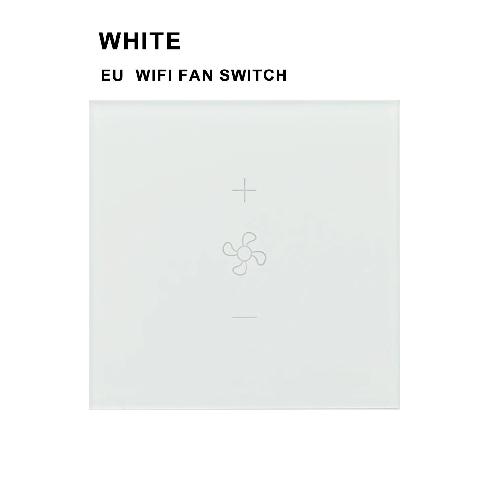 AVATTO умный Wifi потолочный вентилятор переключатель, ЕС/США туя умный таймер жизни и различные контроль скорости работы с Alexa, Google Home - Цвет: EU  WHITE