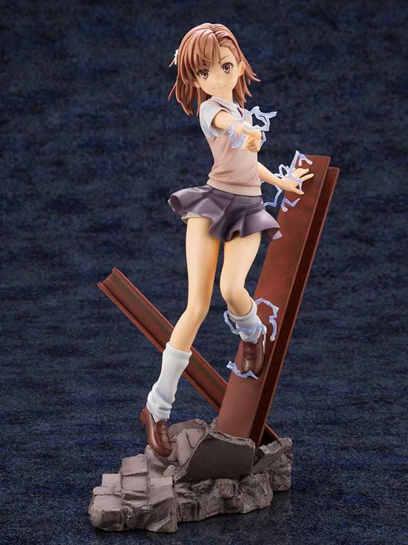 Anime 1/7 Scale A Certain Magical Index Sexy Girl Misaka Mikoto School Uniform Ver. PVC Action Figure Collectible Model Toy Doll | Игрушки и