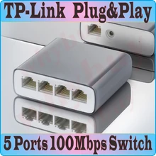 TP-Link Супер Мини 5 портов RJ45 настольный коммутатор 100 Мбит/с SOHO Ethernet коммутатор Lan концентратор полный полудуплексный обмен Быстрый коммутатор