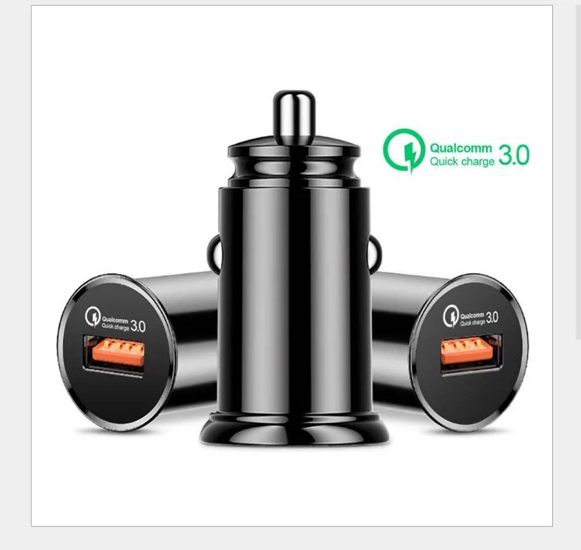 Il Nuovo Caricabatteria Da Auto Minicar Qc3.0 Usb Cellulare Caricabatteria Da Auto A Ricarica Rapida Accendisigari