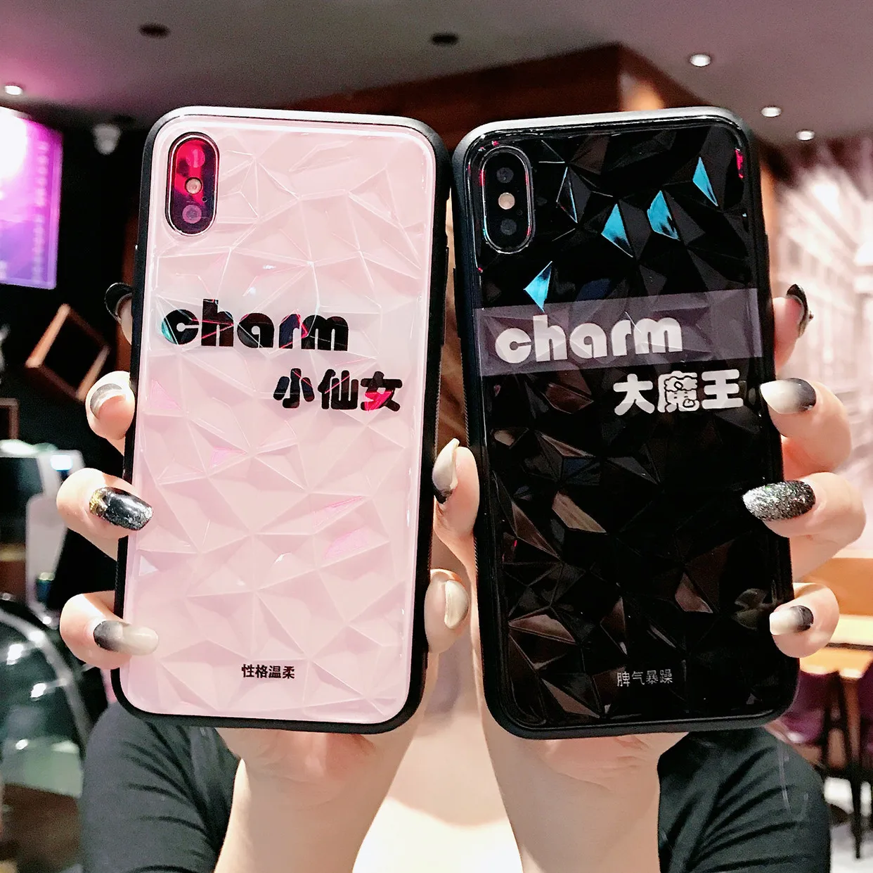 

Stereo Rhombus Little Fairy Iphone7plus Applicable X Apple X a X COUPLE'S MAX Protective Case