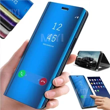 Чехол-подставка для honor 8x, чехол для honor 7a 7c 8a pro 8x8 s, зеркальный флип-чехол honer 8 s x 7 a c s8 x8 c8 a8 a7 c7 coque fundas
