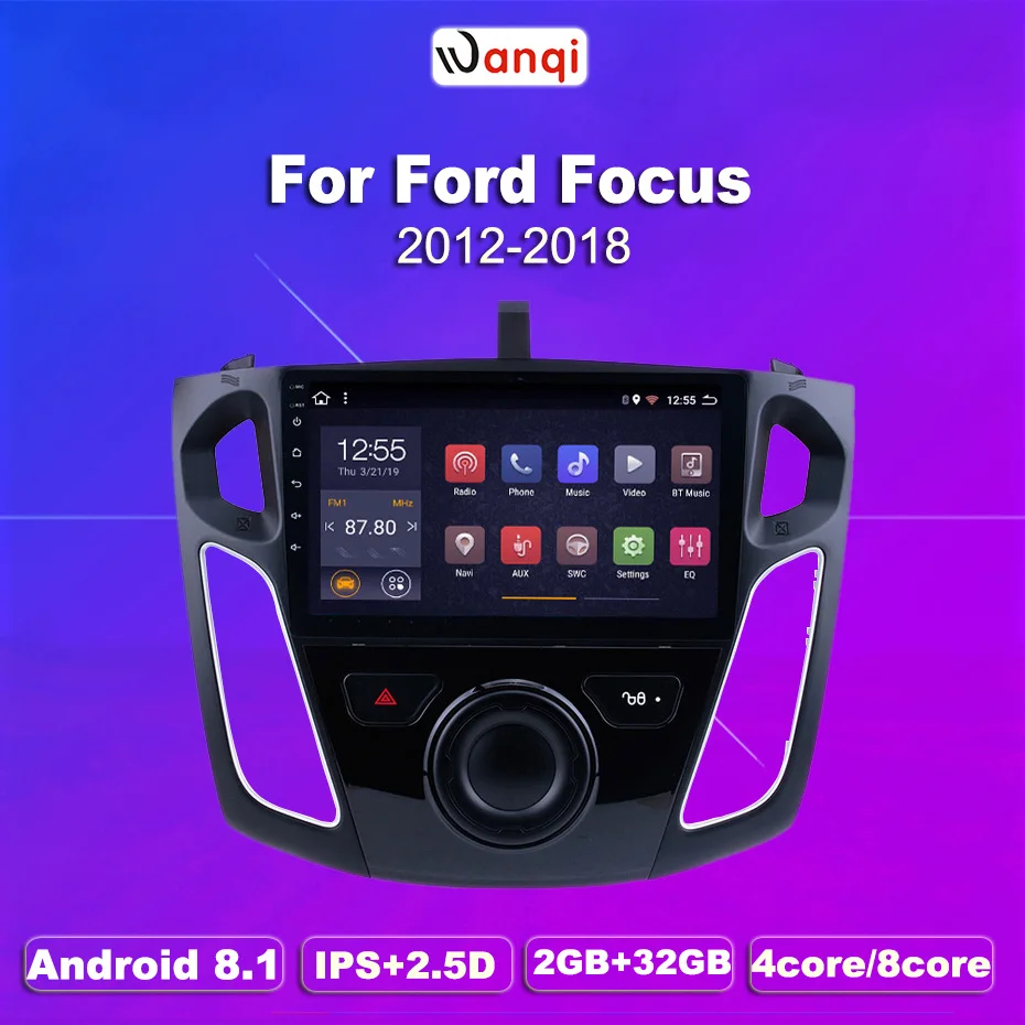 2G ram 32G rom 9 дюймов android 8 1 автомобильный dvd Мультимедиа gps навигация система для ford